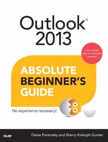 Outlook® 2013 Absolute Beginner’s Guide 