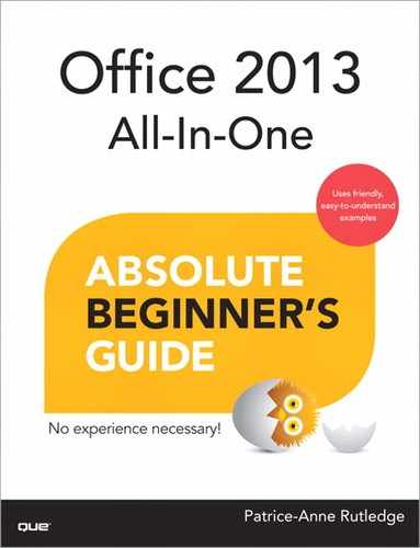 Office 2013 All-In-One Absolute Beginner’s Guide 