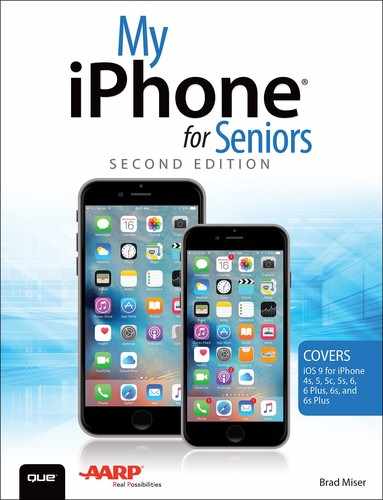 Cover image for My iPhone for Seniors (Covers iOS 9 for iPhone 6s/6s Plus, 6/6 Plus, 5s/5C/5, and 4s), Second Edition