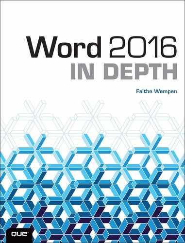 Word 2016 In Depth 