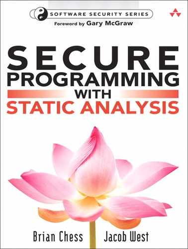 Secure Programming with Static Analysis 