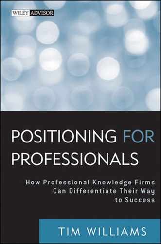 Positioning for Professionals: How Professional Knowledge Firms Can Differentiate Their Way to Success 