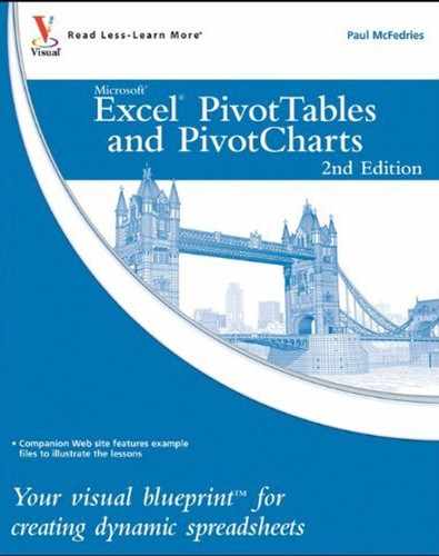 Excel® PivotTables and PivotCharts: Your visual blueprint™ for creatingdynamic spreadsheets, 2nd Edition 