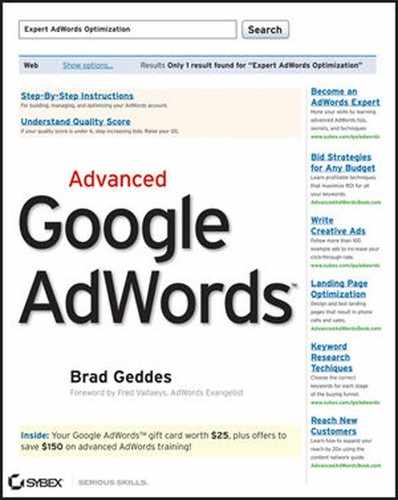 Cover image for Advanced Google AdWords™