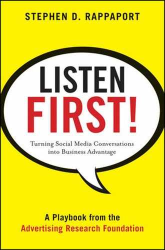 Cover image for Listen First!: Turning Social Media Conversations into Business Advantage