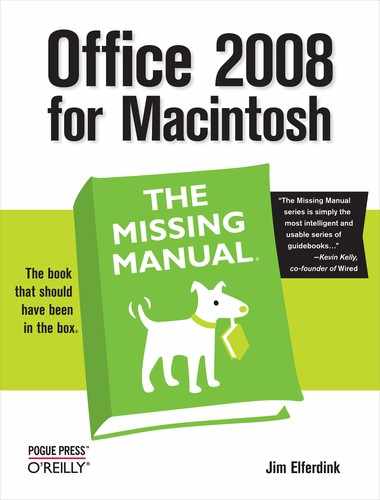 Cover image for Office 2008 for Macintosh: The Missing Manual