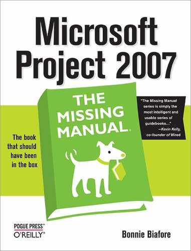 Cover image for Microsoft Project 2007: The Missing Manual