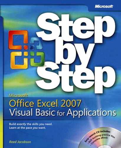Microsoft® Offic Excel® 2007 Visual Basic® for Applications Step by Step 