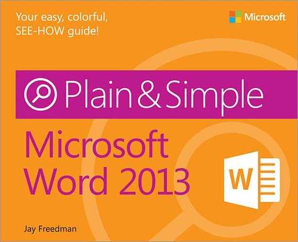 Microsoft: Word 2013 Plain & Simple 