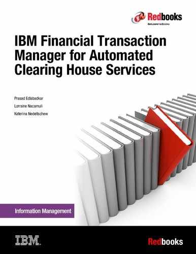 IBM Financial Transaction Manager for Automated Clearing House Services 