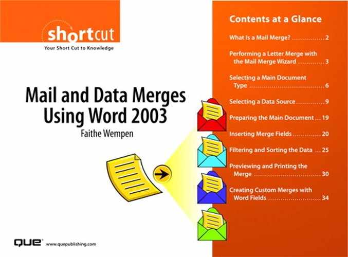 Mail and Data Merges Using Word 2003 