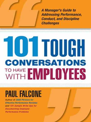 Cover image for 101 Tough Conversations to Have with Employees: A Manager’s Guide to Addressing Performance, Conduct, and Discipline Challenges