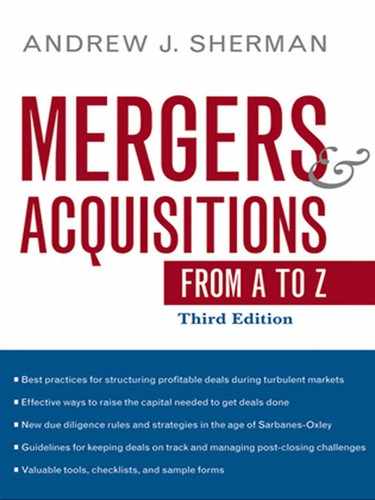 Mergers and Acquisitions from A to Z, 3rd Edition 