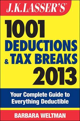 J.K. Lasser's 1001 Deductions and Tax Breaks 2013: Your Complete Guide to Everything Deductible 