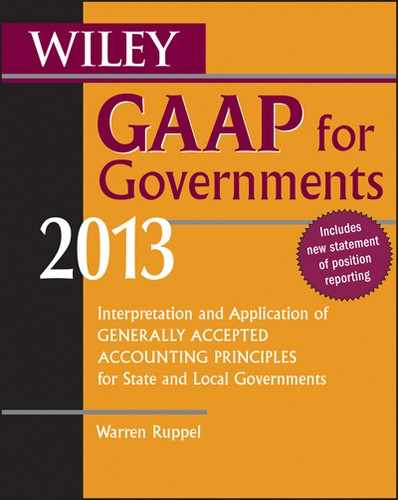 Cover image for Wiley GAAP for Governments 2013: Interpretation and Application of Generally Accepted Accounting Principles for State and Local Governments