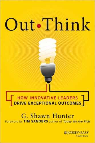 Cover image for Out Think: How Innovative Leaders Drive Exceptional Outcomes