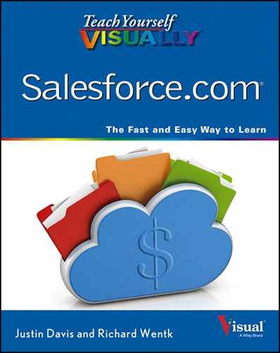 Teach Yourself VISUALLY Salesforce.com by Richard Wentk, Justin Davis