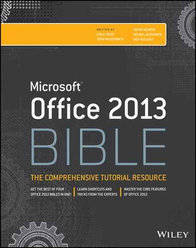 Cover image for Office 2013 Bible: The Comprehensive Tutorial Resource