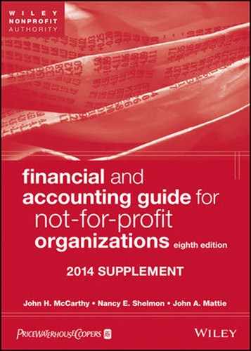 Financial and Accounting Guide for Not-for-Profit Organizations, Eighth Edition 2014 Supplement 