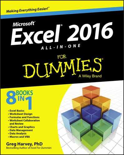 Cover image for Excel 2016 All-in-One For Dummies