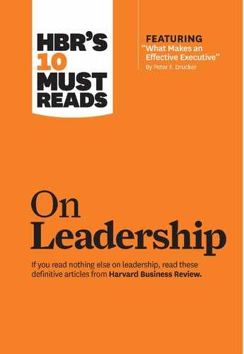 HBR's 10 Must Reads on Leadership (with featured article “What Makes an Effective Executive,” by Peter F. Drucker) 