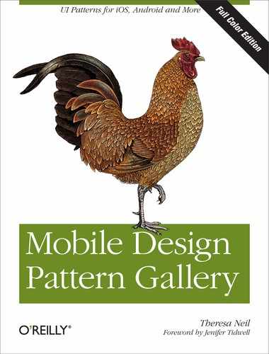 Mobile Design Pattern Gallery, Color Edition 