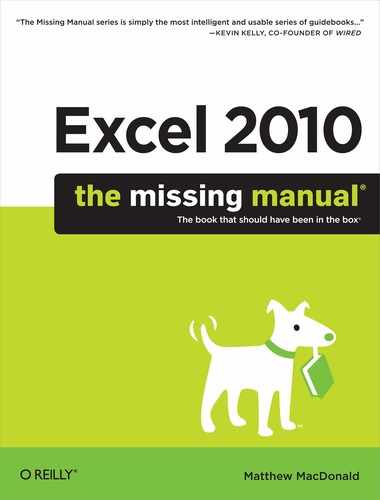 Excel 2010: The Missing Manual 