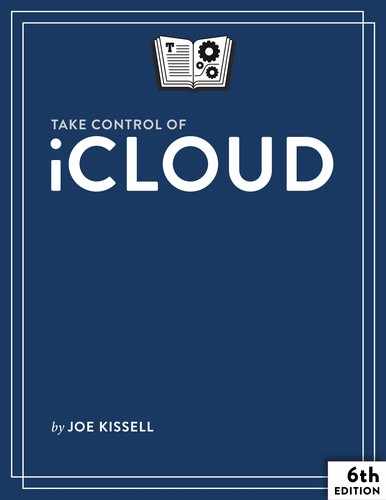 Take Control of iCloud, 6th Edition 
