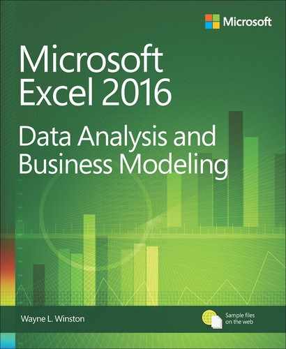 Microsoft Excel 2016 Data Analysis and Business Modeling 