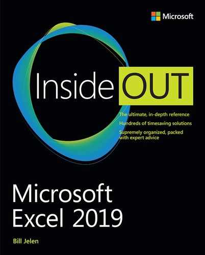Microsoft Excel 2019 Inside Out, First Edition 