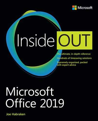 Microsoft Office 2019 Inside Out, First Edition 
