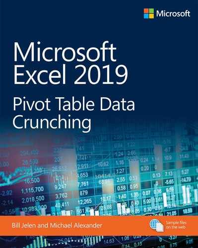 Cover image for Microsoft Excel 2019 Pivot Table Data Crunching