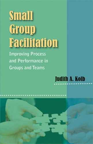 Cover image for Small Group Facilitation: Improving Process and Performance in Groups and Teams