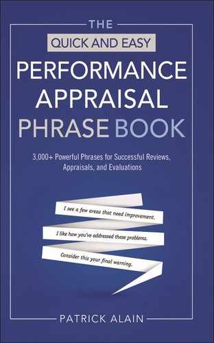 The Quick and Easy Performance Appraisal Phrase Book 