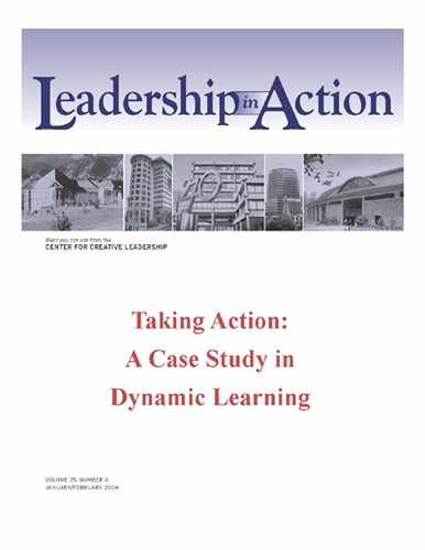 Cover image for Leadership in Action: Taking Action: A Case Study in Dynamic learning