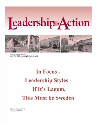 Leadership in Action: In Focus - Leadership Styles - If It's Lagom, This Must be Sweden 