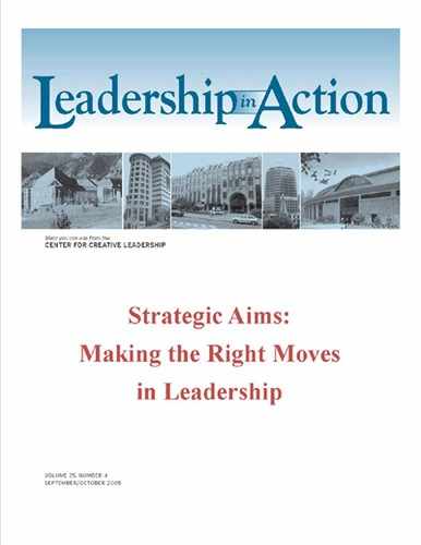 Leadership in Action: Strategic Aims: Making the Right Moves in Leadership 