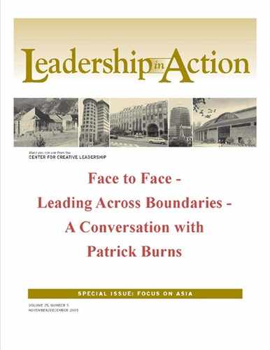 Leadership in Action: Face to Face - Leading Across Boundaries - A Conversation with Patrick Burns 