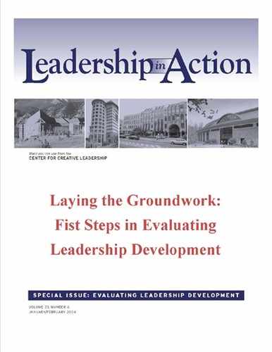 Leadership in Action: Laying the Groundwork: First Steps in Evaluating Leadership Development 