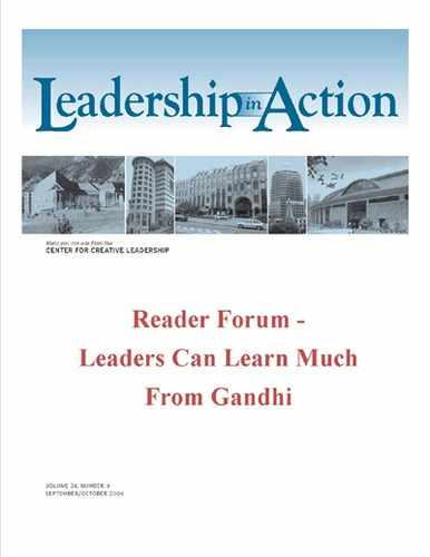 Leadership in Action: Reader Forum - Leaders Can Learn Much from Gandhi 