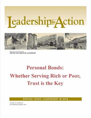 Leadership in Action: Personal Bonds: Whether Serving Rich or Poor, Trust is the Key 