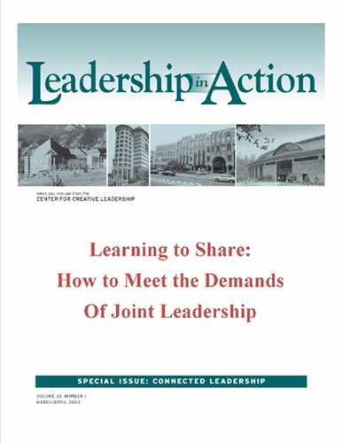 Leadership in Action: Learning to Share: How to Meet the Demands of Joint Leadership 