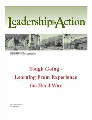 Leadership in Action - Tough Going - Learning from Experience the Hard Way 