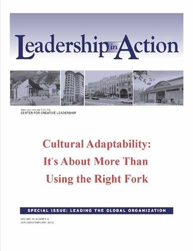 Leadership in Action: Cultural Adaptability: It's About more than Using the Right Fork 