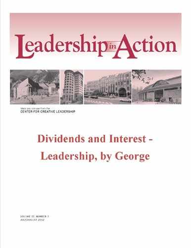 Leadership in Action: Dividends and Interest - Leadership, by George 