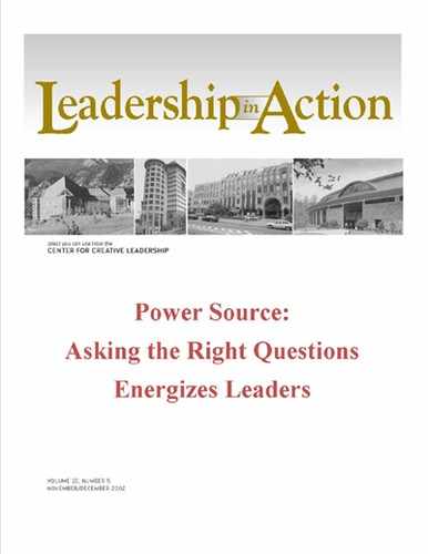 Leadership in Action: Power Source - Asking the Right Questions Energizes Leaders 