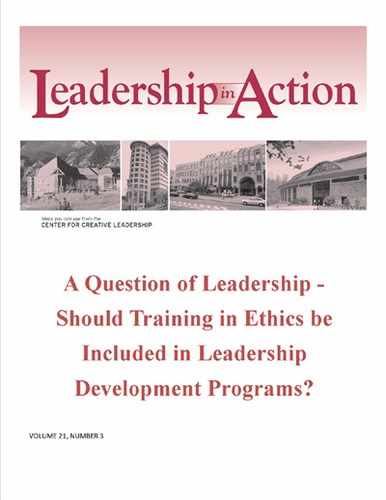 Leadership in Action: A Question of Leadership - Should training in ethics be included in leadership development programs? 