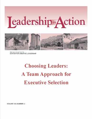 Leadership in Action: Choosing Leaders - A Team Approach for Executive Selection 