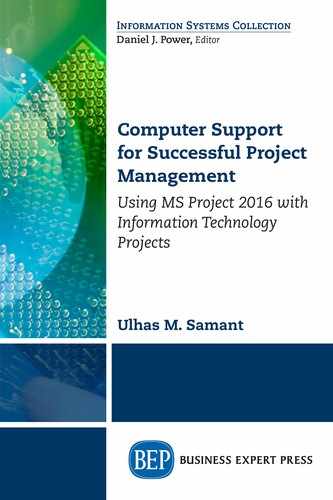 Appendix A: What Is New in MS-Project Professional 2016?