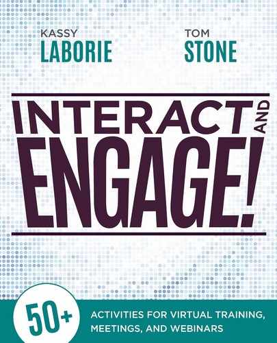 Cover image for Interact and Engage!: 50+ Activities for Virtual Training, Meetings, and Webinars